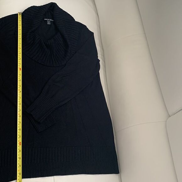 Cable & Gange Oversized Black Sweater Women’s Size M - Picture 5 of 8